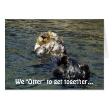 Sea Otter Greeting Card