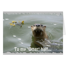 Sea Otter Greeting Card