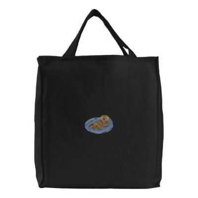 Sea Otter Pup Embroidered Bag Sea Otter Pup Embroidered Bag