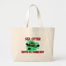 Sea Otter trapped in a human body Bags