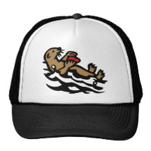 Sea otter trucker hats