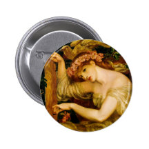 Sea Spell by Dante Gabriel Rossetti Buttons