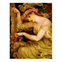 Sea Spell by Dante Gabriel Rossetti Postcards