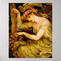 Sea Spell Poster by Dante Gabriel Rossetti
