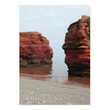 Sea Stack Rocks. Ladram Bay. Devon. UK. Business Card Template