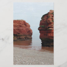 Sea Stack Rocks. Ladram Bay. Devon. UK. Flyer Design
