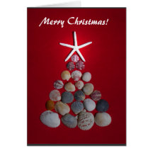 Sea Star Christmas Tree Card