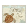 Sea Turtle Coastal Beach - RSVP Response Postcard
