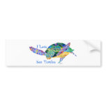Sea Turtle Love a Turtle bumper stickers