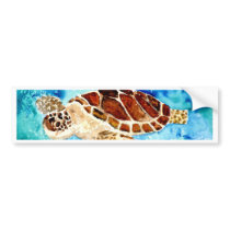 sea turtle marine sealife watercolor painting