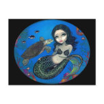"Sea Turtle Mermaid" Postcard