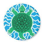 Sea Turtle Recycling Symbols magnets