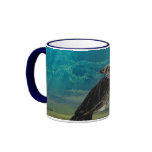 Sea turtle wrap around view mug