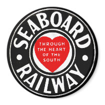 Seaboard Air Line Railway Heart Logo Magnet