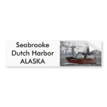 Seabrooke, Crab Boat in Dutch Harbour, Alaska bumper stickers