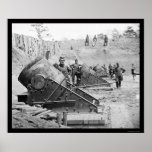 Seacoast Mortars at Yorktown, VA 1862 posters