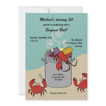 Seafood Boil Birthday Invitation