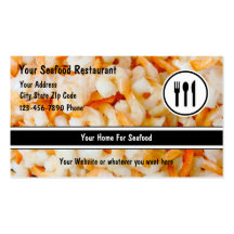 Seafood Restaurant Business Cards