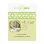 Seagrass Delight Birth Announcement Postcard