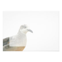 Seagull Left Corner Photo Custom Invites