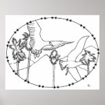 Seagull Skys Colouring Book Poster posters