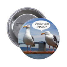 Seagulls speak French Button