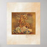Seahorse and Seashells posters