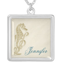 Seahorse Bridal Party Gift Necklace