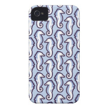 Seahorse Frolic Case-Mate ID iPhone 4/4s - Blue iPhone 4 Cases