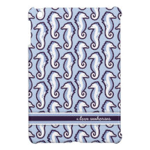 Seahorse Frolic iPad Mini Case - Blue
