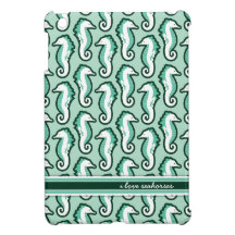 Seahorse Frolic iPad Mini Case - Green