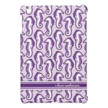 Seahorse Frolic iPad Mini Case - Purple