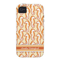 Seahorse Frolic iPhone 4 Case-Mate Tough - Orange