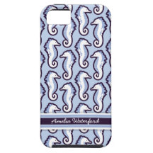 Seahorse Frolic iPhone 5 Case-Mate Tough - Blue