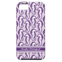 Seahorse Frolic iPhone 5 Case-Mate Tough - Purple