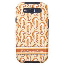 Seahorse Frolic Samsung Galaxy S Case - Orange