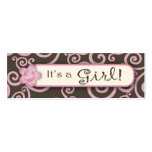 Seahorse Swirl Skinny Gift Tag business cards