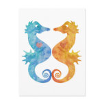 Seahorses in Love Post Card