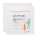 Seahorses invitations