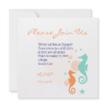 Seahorses invitations