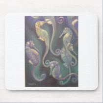seahorses mousepads