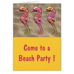 Seahorses on the Sand Greeting Card
