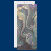 seahorses rack cards
