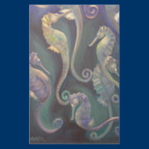 seahorses stationery