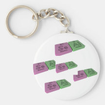 Seal as Se Selenium and Al Aluminium Keychain
