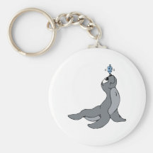 Seal Dreidel Key Chain