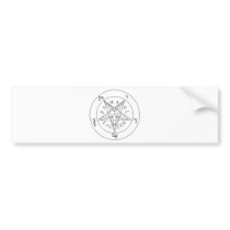 Seal of Baphomet Bumper Sticker