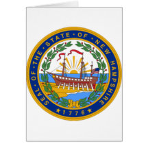 SEAL OF NEW HAMPSHIRE GREETING CARD