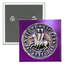 SEAL OF THE KNIGHTS TEMPLAR PINBACK BUTTONS