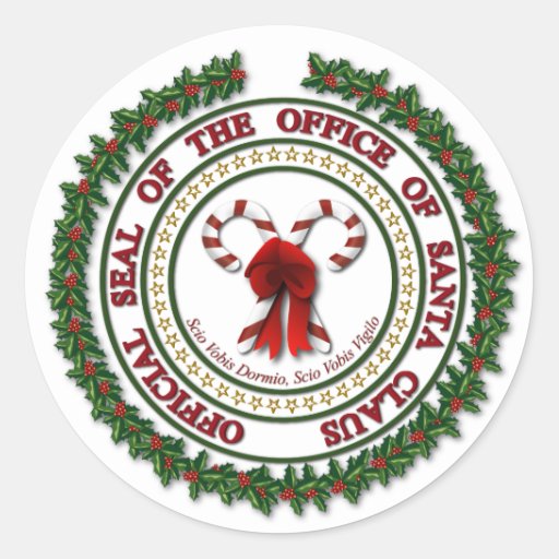 Seal of the Office of Santa Claus Stickers | Zazzle